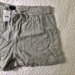 J.Crew linen striped shorts. NEW!